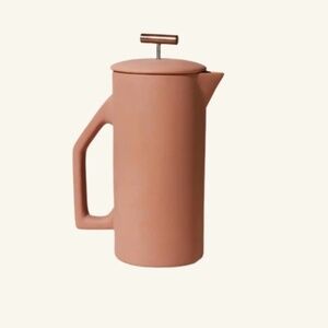 Yield ceramic french press in matte sand